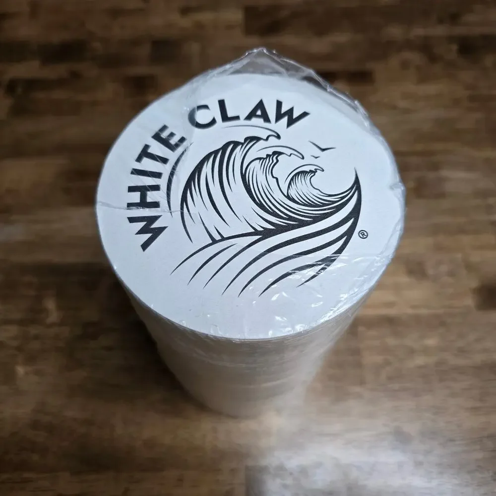 White Claw Hard Seltzer Coasters‎ sleeve of 125 Coasters